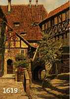 LINDEGREN, KARL: DER EINGANG ZUR WARTBURG, ÖL/LWD, LI. U. SIGN. UND DAT. 1934, CA. 55 X 41 CM, R.