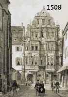 LITHOGRAPHIE NACH CHAPUY, DAT. 1845, GAST- HAUS ZUM RITTER IN HEIDELBERG, CA. 40 X 28 CM, U.GL., R.