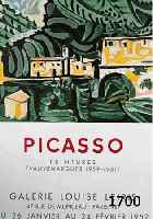 PICASSO, PABLO, 1881-1973, PLAKAT ZUR AUSSTELLUNG GALERIE LOUISE LEIRIS 1962, HANDSIGNIERT, CA. 69 X 49 CM