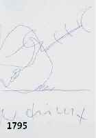 LÜPPERTZ, MARKUS, PROF., GEB. 1941, KUGELSCHREIBERZEICHNUNG, HANDSIGNIERT, CA. 29.5 X 24 CM, LEICHTE KNICKSTELLE