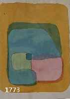 BISSIER, JULIUS (JULES), 1893-1965, KOMPOSITION, AQUARELL AUF PAPIER, AUF KARTON AUFGEZOGEN, LI. U. SIGN. UND DAT. 24. NOV. 63, BLATTGR. CA. 15.5 ...