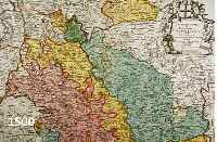 KONVOLUT VON 3 BLATT, ALTKOLOR. LANDKARTEN VON KÖLN: 1.) ALTKOLOR. KUPFERSTICHK. V. HOMANN, CA. 1750, ARCHIEPISCOPATUS ET ELECTORATUS ...