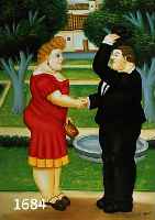 EPPLE, D., ZEITGEN. KÜNSTLER AUS HAITI, HOMMEGE A BOTERO, ÖL/LWD, RE. U. SIGN., CA. 92 X 62 CM, R.