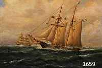 GABALI, ALFRED, GEB. 1886 KÖLN, SEGELSCHIFFE AUF RUHIGER SEE, ÖL/LWD, MITTIG RECHTS KLEINER WINKELRIß, LI. U. SIGN., CA. 40 X 50 CM, R.