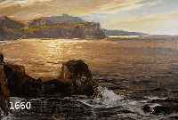 MERCKER, ERICH, 1891 ZABERN/ELSAß-1973 MÜNCHEN: FELSIGE KÜSTENLANDSCHAFT, ÖL/LWD, DOUBLIERT, RE. U. SIGN. UND BEZ. MÜNCHEN, 65 X 85 CM