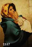 FERRUZI, ROBERTO, 1854 VENEDIG - 1934, MUTTER MIT KIND, SIGNIERT, ÖL/LWD., 50 X 40CM, RAHMEN
