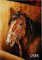 Lehmann, Mitte 20. Jh., Pferdekopf, signiert, Öl/Lwd., 40 x 30 cm