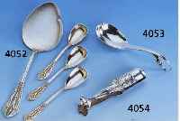 EISBESTECK, DEUTSCH, AUERHAHN, GEISLINGER STEIGE, 800ER SILBER, UM 1900, JUGENDSTIL MIT STARK ÄGYPTISIRENDEM EINFLUß, BEST. AUS: 10 EISLÖFFEL ...
