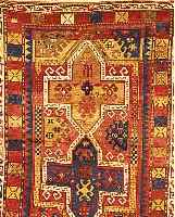 Kazak, Russland,um 1920 ca 190 x 131cm, Ehz 3 Wolle af Wolle.