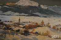 BERAN, LEO, 1884-1965, WINTERANSICHT VON REIT IM WINKEL, ÖL/LWD, RE. U. SIGN., CA. 60 X 80 CM, R.