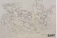Dufy, Raoul, 1877-1953, petite beigneuse aux papillons, Radierung, mit Namenszug in der Platte, auf BFK-Rives BÜtten, ca. 22 x 31.5 cm