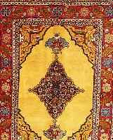 TÄbriz,Persien ca 192 x 139 cm..Flor Wolle. Ehz 3.(l.Mottenfraß).Ca 60 Jahre.