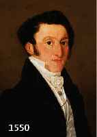 BIEDERMEIERKÜNSTLER A.B. VON 1838, SORGFÄL- TIG AUSGEFÜHRTES HERRENPORTRÄT DER BIEDERMEI- ER, RÜCKSEITIG AUS KEILRAHMEN ALS "DICHTER UND ...