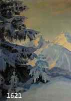 REINHOLD, ANTON, GEB. 1881 BERCHTESGADEN, STUDIERTE AN DER MÜNCHENER AKADEMIE UND WIRKTE IN BERCHTESGADEN, ALPENLANDSCHAFT BEI BERCHTESGADEN IM ...