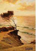 SCHÜRMANN, E., UM 1930, DÜNENLANDSCHAFT IN DER DÄMMERUNG, ÖL/LWD., SIGNIERT, 50 X 40 CM, R.