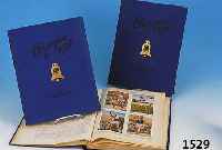 DREI SAMMELALBEN, OLYMPIADE 1932 UND 1936, 1 BAND LOS ANGELES 1932, 2 BÄNDE 1936 BERLIN, BLAUE LEINENEINBÄNDE, VOLLSTÄNDIG BEBILDERT, ...