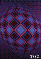 VASARELY, VIKTOR, 1908-1997, BASEL, FARBSIEBDRUCK, HANDSIGNIERT UND NUM. 234/275, CA. 66 X 66 CM