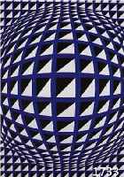 VASARELY, VIKTOR, 1908-1997, TERZ, FARB- SIEBDRUCK, HANDSIGNIERT UND NUM. 193/300, CA. 39.5 X 39.5 CM