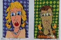 Rizzi, James, geb. 1950 New York, A couple of Birds, dreidimensionale Farblithographie von 1997, handsigniert und num. LV/C, ca. 10 x 14 cm