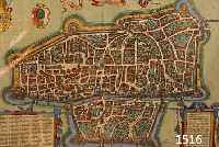KONVOLUT VON 2 BLATT MIT ANSICHTEN VON AUGS- BURG, BESTEHEND AUS 1.) KOLOR. KUPFERSTICH AUS BR. U. HOGENBERG, CA. 1585, AUGSBURG AUS DER ...