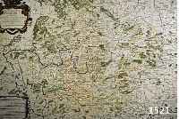 SEHR SELTENE ALTKOLOR. KUPFERSTICHK., V. S. SANSON BEI H. JAILLOT, PARIS CA. 1677, LE CERCLE DE FRANCO SUBDIVISE ET TOUT LES E STATS QUI LE ...