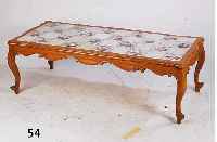 COUCHTISCH, DEUTSCH, UM 1935/40, MIT KACHELN, TISCHGESTELL NUßBAUM MASSIV, KACHELN HOLLAND/OSTFRIESLAND, UM 1770/90, FAYENCE, CAMAIEUMALEREI, ...