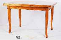 AUSZIEHTISCH, STILMÖBEL, 20. JH., BIRKE UND OBSTHOLZ, RESTAURIERT, GEBRAUCHS- SPUREN, CA. 79X120X84,5 CM, AUSGEZOGEN 220 CM