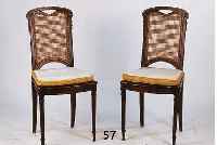 6 STÜHLE, BELGIEN, UM 1900/10, KLASSIZI- STISCH, MAHAGONI MASSIV, PERLLEISTEN, FEINES ROHRGEFLECHT VON HOHER QUALITÄT, ELEGANTES KLASSIZISTISCHES ...