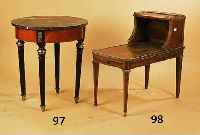 BEISTELLTISCH, FRANKREICH, UM 1950, ROSENHOLZ Z.T. DOPPELT GESPIEGELT FURNIERT, BANDINTARSIEN AUS EBENHOLZ UND BIRKE, MESSING/ BRONZEAPPLIKATIONEN ...