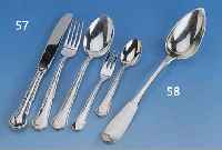 30teiliges Besteck, Suprasit Solingen, 925er Silber, ca. 60/70er Jahre im Barockstil, best. aus 6 Messern mit Stahlklingen, 6 Ga- beln, 6 ...