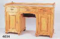 SCHREIBTISCH, UM 1890, WOHL SÜDDEUTSCH, WEICH- HOLZ, CA. 89X135X61 CM