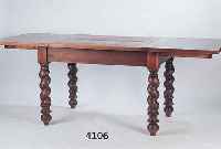 AUSZIEHTISCH, DEUTSCH, UM 1900, EICHE MASSIV , ZARGEN WEICHHOLZ, EICHEFURNIER, SÄULEN MIT BALUSTERABSCHLUß, LEICHT SCHWUNDRISSIG, NICHT STÖREND, ...