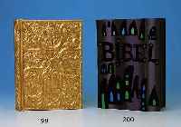Hundertwasser-Bibel, Pattloch Verlag 1995, gestaltet und illustriert von Friedensreich Hundertwasser (1928-2000), Leineneinband mit ...