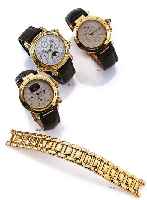 CARTIER Herrenarmbanduhr Pasha Zweite Zeitzone , Geh. GG 750/000, Cartier-Quartzwerk, Anz. v. Sek., Datum, Wochentag, Mondphasen, 24 ...