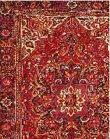 HERIZ, PERSIEN, CA. 40 JAHRE, WOLLE AUF BAUMWOLLE, CA. 394 X 296 CM, EHZ 3, KLEINES LOCH