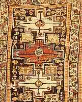 Shirwan, Kaukasus, um 1900, Wolle auf Baumwolle, ca. 146 x 96 cm, Ehz 4