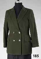 JILL SANDER-Blazer, Wolle/Angora, jÄgergrÜn, Gr. 40, 2-reihig, RÜckenl. ca. 72 cm, zeitlose, klass. Form