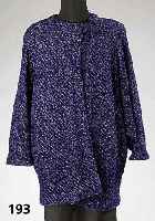 Abendjacke MISSONI, Nylon/Wolle, lapislazuliblau mit Glitzereffekt, Gr. M, FledermausÄrmel, 1 großer Knopf, RÜckenl. ca. 82 cm, weite Form