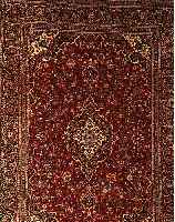 KESCHAN, PERSIEN, CA. 10 JAHRE, WOLLE AUF BAUMWOLLE, CA. 340 X 245 CM, EHZ 2