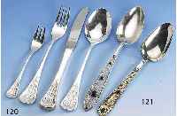 48-teil. Besteck von Rosenthal, 925er Silber, ca. 60er Jahre, Entwurf Tapia Wirkkala, best. aus 6 Messern und 6 FrÜhstÜcksmessern m. ...