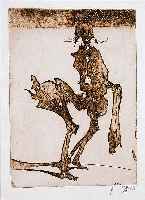 Janssen, Horst, 1929 - 1995, Radierung und Lithographie beide sign. und dat. 83 bzw. 76, ca. 16 x 11.5 cm bzw. 18 x 23.5 cm