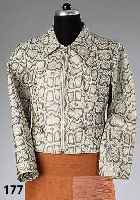 ROCCOBAROCCO, Weste im Schlangenlederlook, Polyester/Polyurethan, ital. Gr. 48, waschbar, RV, 2 RV-Taschen, RÜckenl. ca. 58 cm