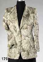 ESCADA, Maragaretha Ley, Blazer, Seide/Schurwolle/Viskose, steinfarb. "Bubble- muster" Stoff mit Wabenstruktur, Gr. 40, RÜckenl. ca. ...