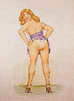 Unbekannter Maler, datiert 1938, vier Aquarelle mit erotischen Darstellungen, unsigniert, rÜckseitig gestempelt: Sudeten- land 1938, Blattgr. je ...