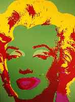 Warhol, Andy, 1928 - 1987, Marylin, Farbsiebdruck, rÜckseitig gestempelt: Edition Sunday B. Morning und: Fill in Your own name, ca. 91 x 91 cm