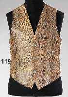 Leder-Weste in Schlangenoptik, Ärmellos, 3 KnÖpfe, RÜcks. Wildleder, Gr. XL, L ca. 55 cm
