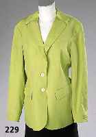 JIL-SANDER-Blazer, Seide/Leinen, apfelgrÜn, schÖne, leichte QualitÄt, Gr. 42 RÜckenl. ca. 70 cm