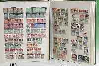 Briefmarken, Deutsches Reich 1875-1945, postfr., ungebr. und gestempelter Riesenposten in 2 SteckbÜchern, alle Werte in vielfacher Anzahl, ...