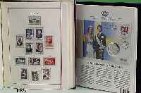 Briefmarkensammlung, Frankreich 1849/1979, saubere im weitgehenden Bereichen komplette Sammlung, bis 1956 in gemischter Erhaltung, alle weiteren ...