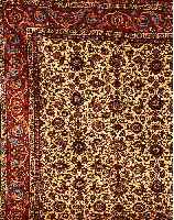 Esfahan, Persien, ca. 50 Jahre, Flor Korkwo lle auf Baumwolle. ca. 405 x 300 cm, Ehz2